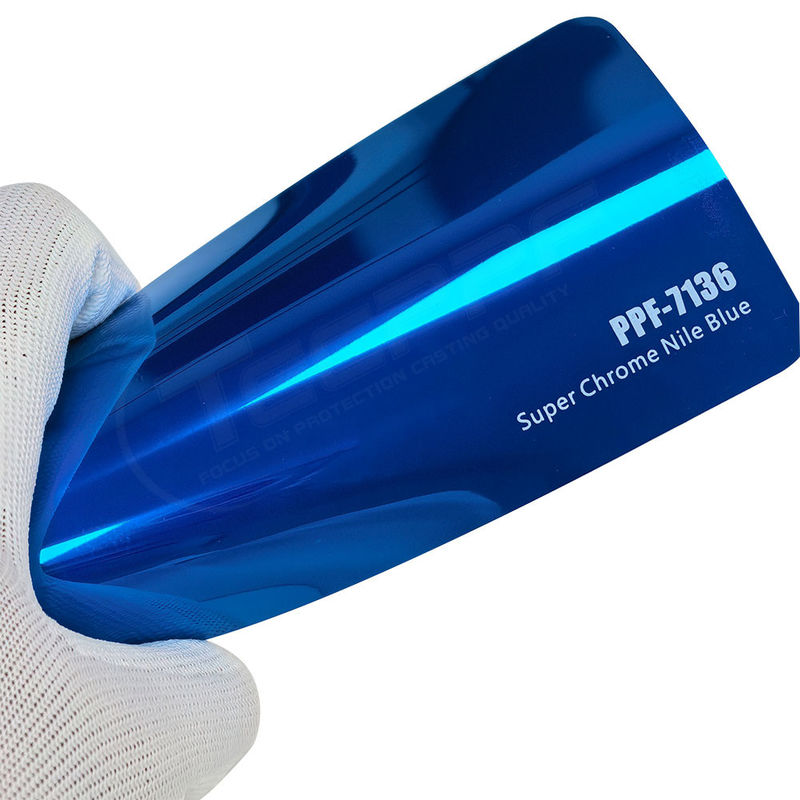 PPF-7136 Super Chrome Nile Blue Colour Protective Paint Film για την προστασία από γρατζουνιές σε αυτοκίνητα